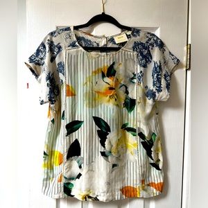 MAEVE ANTHROPOLOGIE NWOT FLORAL BLOUSE